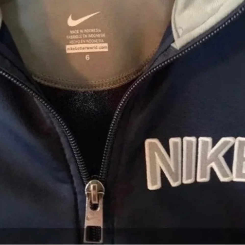 jacket coat boys size 6 Nike athletic wear blue - Picture 3 of 3